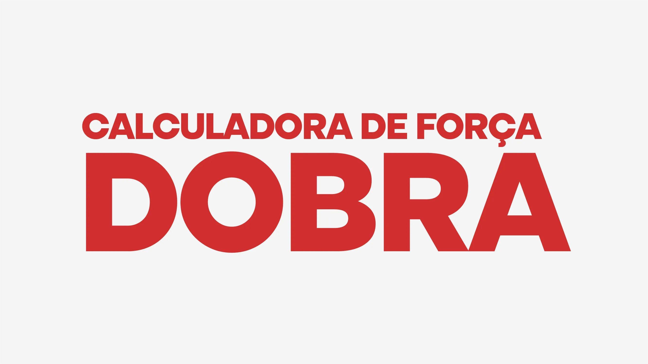 Calculadora para força de dobra